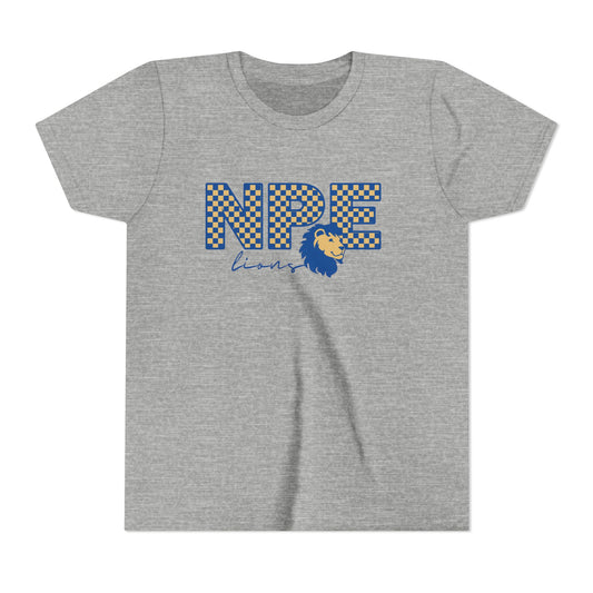 Checker Letter Bella Canvas Soft Spirit Tee (Youth)